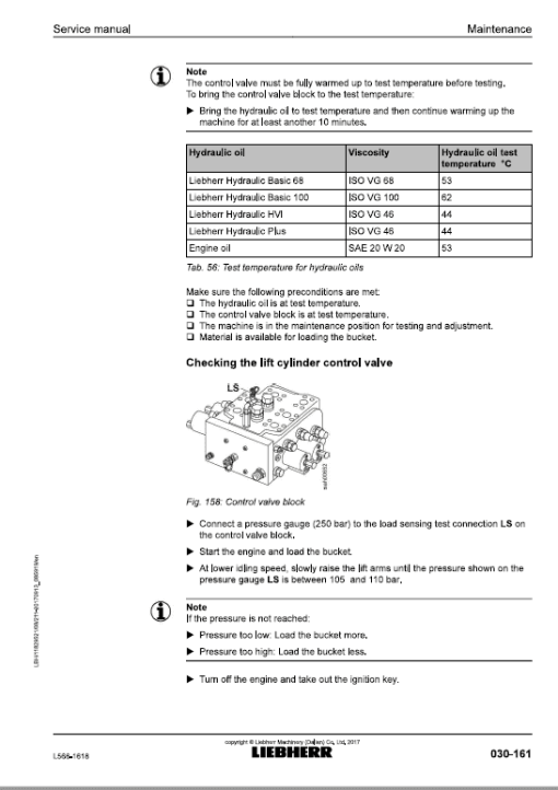 Liebherr L566 Type 1618 Wheel Loader Service Manual - Image 3