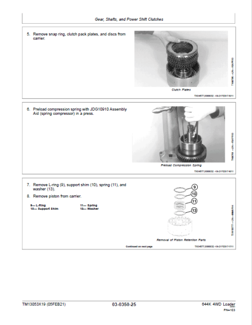 John Deere 644K 4WD Loader Technical Manual (S.N. after F658218 - ) - Image 3