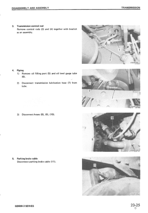 Komatsu GD600R-3, GD605R-3, GD650R-3 Grader Service Manual - Image 3