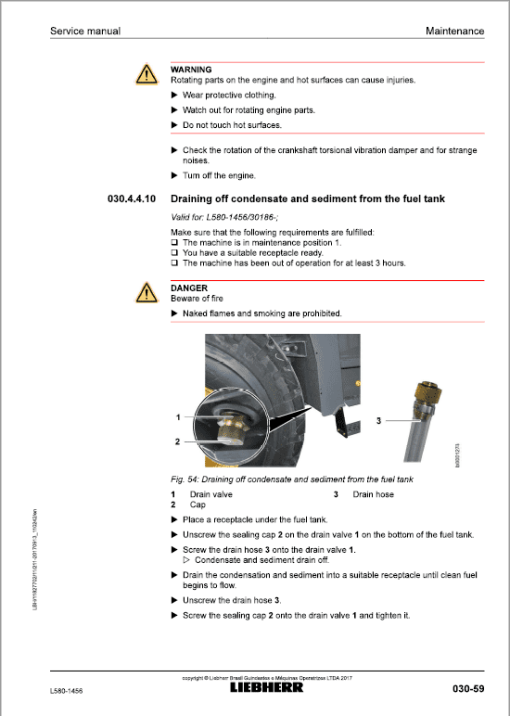 Liebherr L580 Type 1456 Wheel Loader Service Manual - Image 3