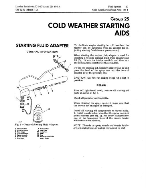 John Deere 300A, 400A Backhoe Loader Repair Technical Manual - Image 3