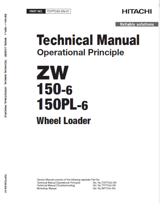 Hitachi ZW150-6 Wheel Loader Service Repair Manual - Image 3