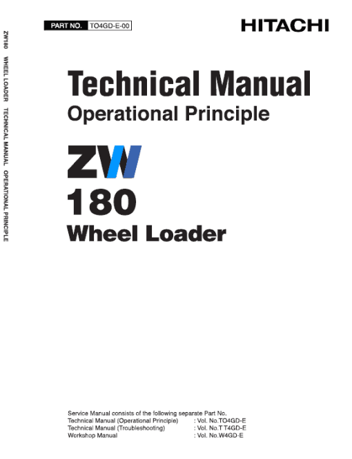 Hitachi ZW180 Wheel Loader Service Repair Manual - Image 6