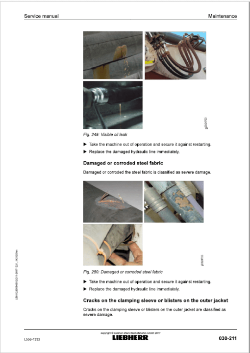 Liebherr L556 Type 1332 Wheel Loader Service Manual - Image 3