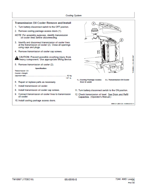 John Deere 724K 4WD Engine S2 & T3 Loader Technical Manual (S.N. before 641522) - Image 3