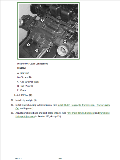 John Deere 5320N, 5420N, 5520N Tractor Repair Technical Manual - Image 3