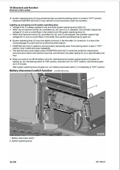 Komatsu D37EXi-23, D37PXi-23, D39EXi-23, D39PXi-23 Dozer Service Manual - Image 3