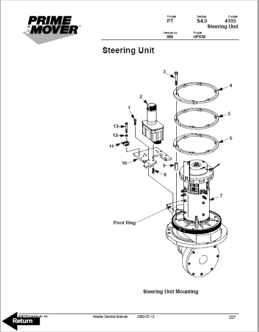 BT Prime Mover OPX30 Order Picker Repair Service Manual - Image 3