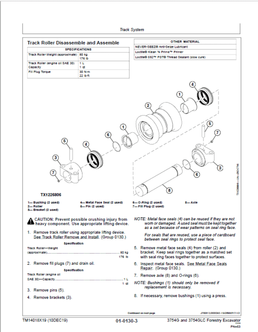 John Deere 3754G, 3754GLC Swing Excavator Repair Technical Manual (S.N after D371001 - ) - Image 3