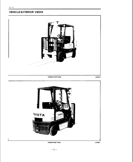 Toyota 5FGC18, 5FGC23, 5FGC25, 5FDC25, 5FGC28, 5FGC30, 5FDC30 Forklift Repair Manual - Image 3