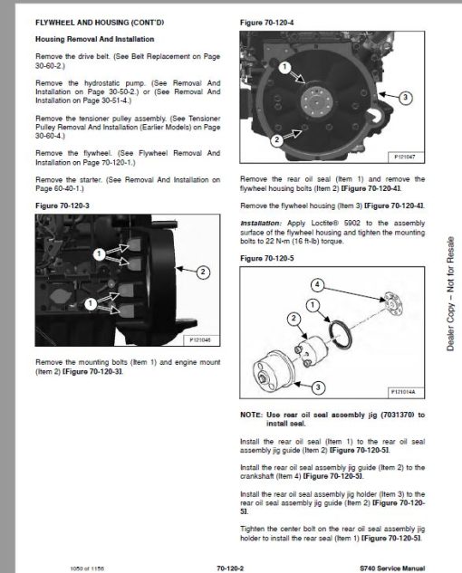 Bobcat S740 Skid-Steer Loader Service Repair Manual - Image 3