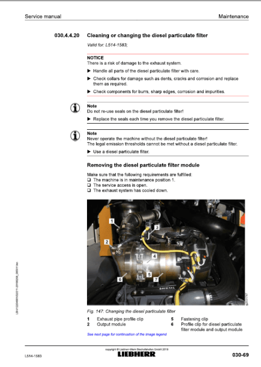 Liebherr L514 Type 1583 Wheel Loader Service Manual - Image 3