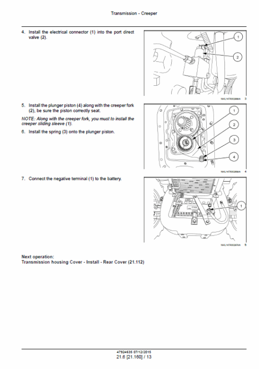 New Holland TS6.110 HC, TS6.120 HC Tractor Service Manual - Image 3