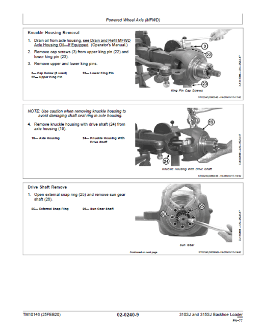 John Deere 310SJ Backhoe Loader Repair Technical Manual (S.N before - 159759) - Image 3