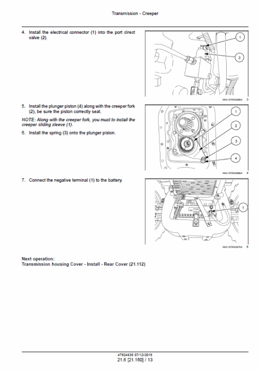 New Holland TS6.110, TS6.120, TS6.125, TS6.140 Tractor Service Manual - Image 3