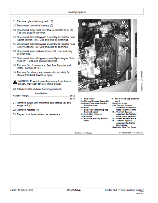 John Deere 315SJ Backhoe Loader Repair Technical Manual (S.N before - BE315SJ300868 ) - Image 3