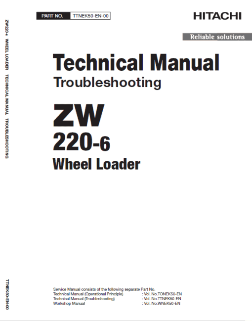 Hitachi ZW220-6 Wheel Loader Service Repair Manual - Image 6