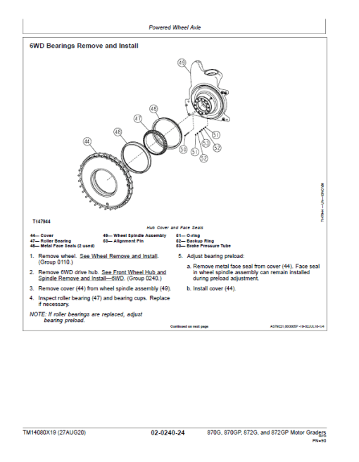 John Deere 870G, 870GP, 872G, 872GP Grader Technical Manual (S.N 680878 - 680877 ) - Image 3