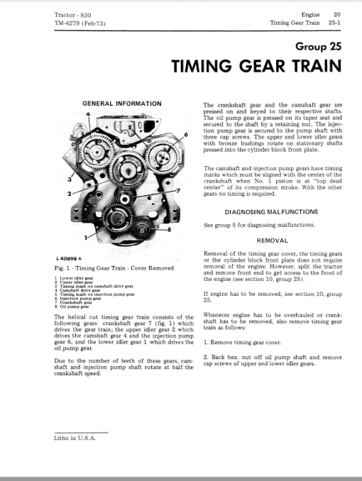 John Deere 830 Utility Tractor Repair Technical Manual - Image 3