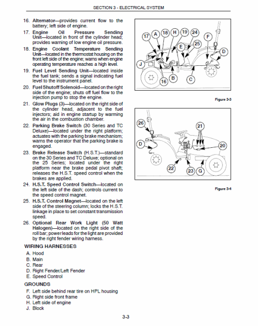 New Holland TC25, TC29, TC33 Tractor Service Manual - Image 3