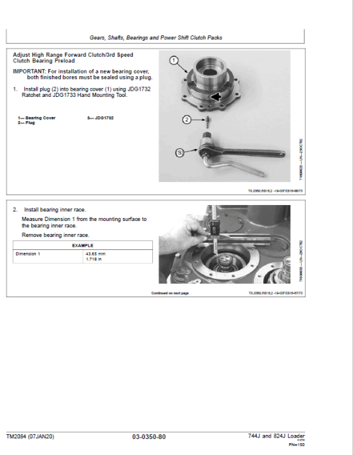 John Deere 744J, 824J 4WD Loader Repair Technical Manual - Image 3