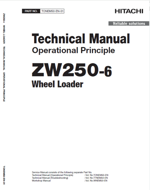 Hitachi ZW250-6 Wheel Loader Service Repair Manual - Image 3