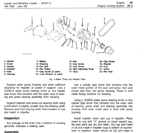 John Deere 401C Backhoe Loader Repair Technical Manual (TM1092) - Image 4