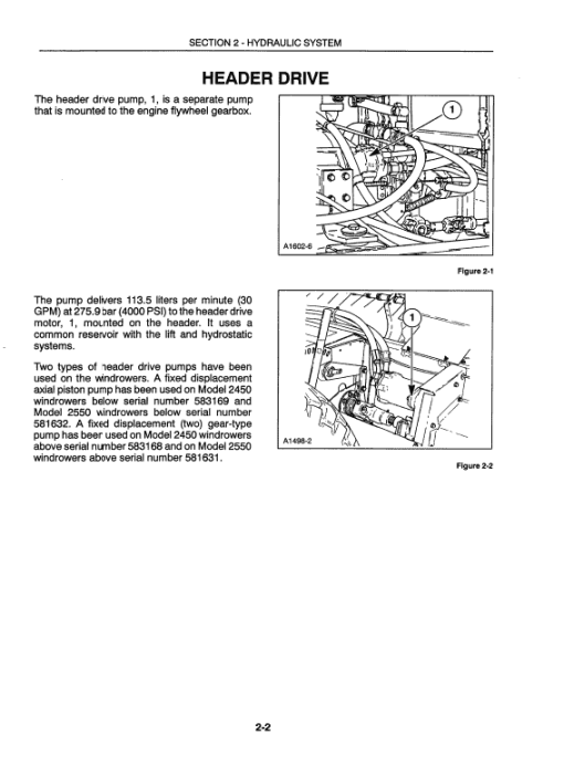 New Holland 2450, 2550 Tractor Service Manual - Image 3