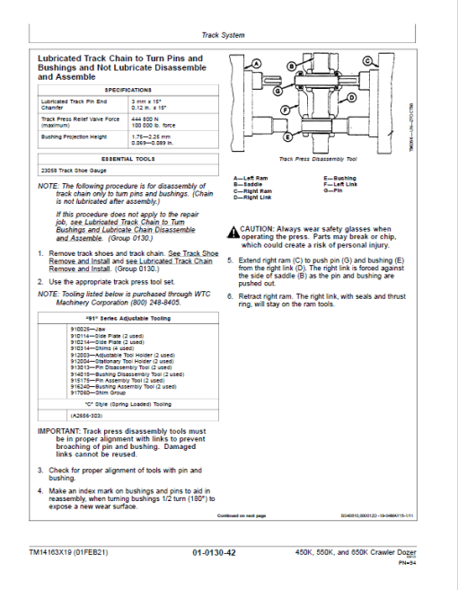 John Deere 450K, 550K, 650K Crawler Dozer Technical Manual (SN. from F304771) - Image 3