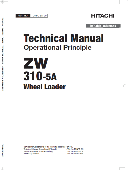 Hitachi ZW310-5A, ZW310-5B Wheel Loader Service Repair Manual - Image 3