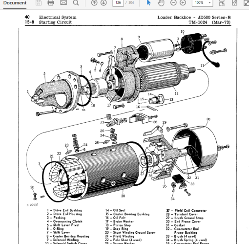 John Deere 500B Backhoe Loader Repair Technical Manual (TM1024) - Image 4