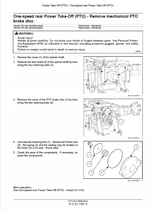 Case Farmall 75C Efficient Power Tractor Service Manual - Image 3