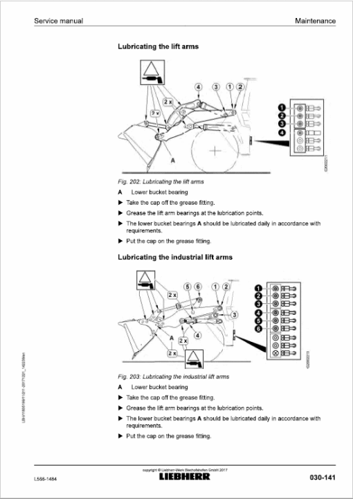 Liebherr L566 Type 1484 Wheel Loader Service Manual - Image 3