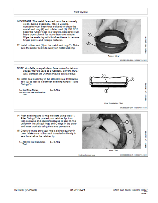 John Deere 550K, 650K Crawler Dozer Technical Manual (SN. from E216396-E275533) - Image 3