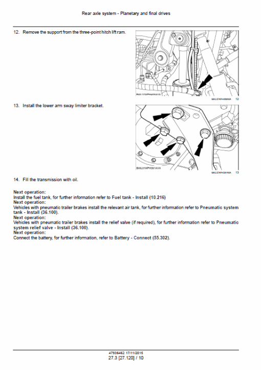 New Holland T7.175, T7.190, T7.210, T7.225 Tractor Service Manual - Image 3