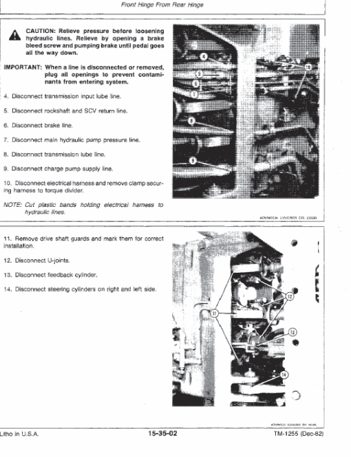 John Deere 8450, 8650 Tractor Repair Technical Manual - Image 4