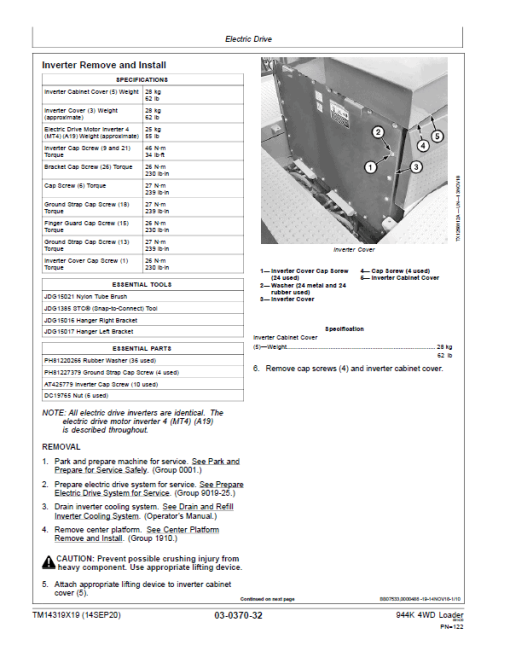 John Deere 944K Hydrid 4WD Loader Technical Manual ( S.N F690605 - F703599 & after L703600) - Image 3