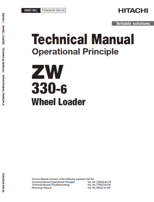 Hitachi ZW330, ZW330-6 Wheel Loader Service Repair Manual - Image 3