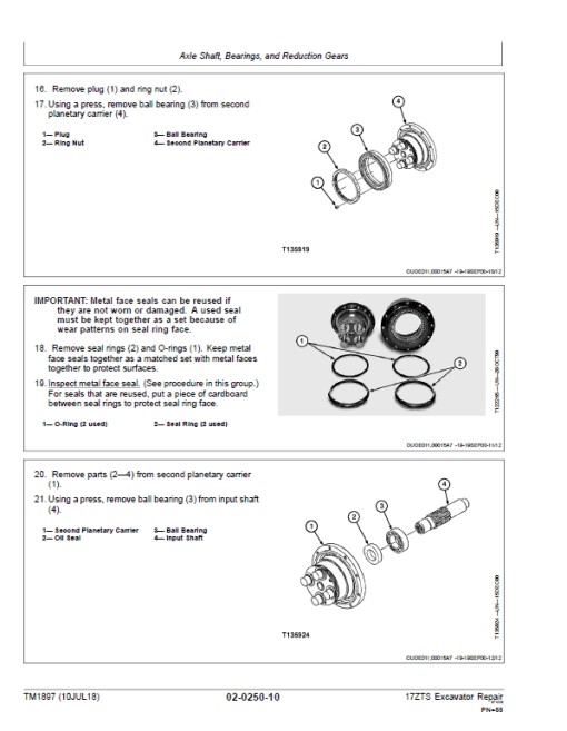 John Deere 17ZTS Excavator Repair Technical Manual - Image 3