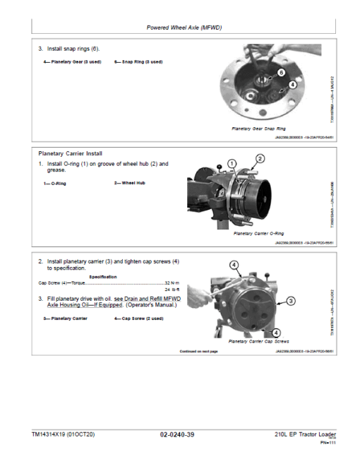 John Deere 210L EP Tractor Loader Repair Technical Manual (S.N after G895001 - ) - Image 3