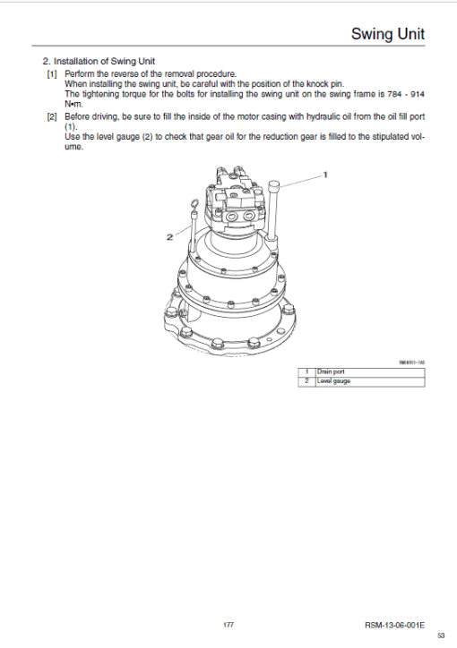 Sumitomo SH210LC-5 LR Hydraulic Excavator Repair Service Manual - Image 2