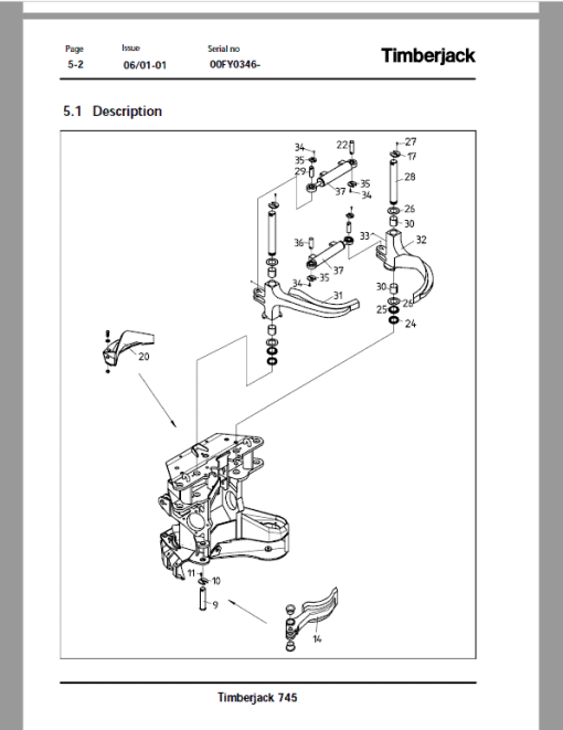 John Deere 745 Timberjack Harvester Head Repair Technical Manual (S.N after 00FY0346 –) - Image 3