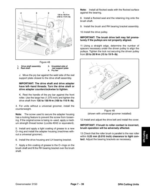 Toro Greensmaster 3150 (Model 04358) Service Repair Manual - Image 2