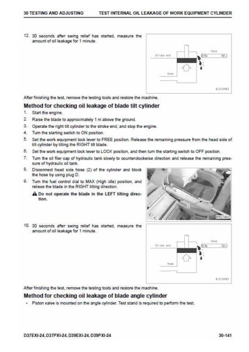 Komatsu D37EXi-24, D37PXi-24, D39EXi-24, D39PXi-24 Dozer Service Manual - Image 3