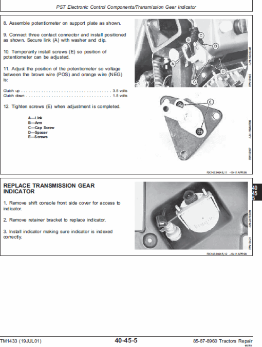 John Deere 8560, 8760, 8960 Tractor Technical Manual (TM1433) - Image 3