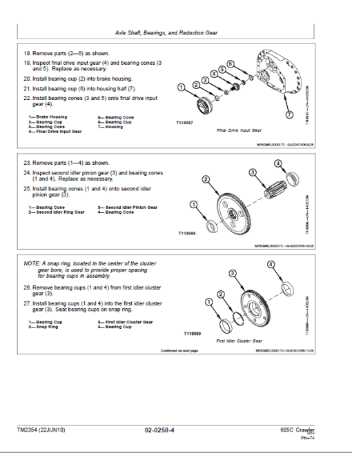 John Deere 605C Crawler Loader Technical Manual (TM2353 and TM2354) - Image 5