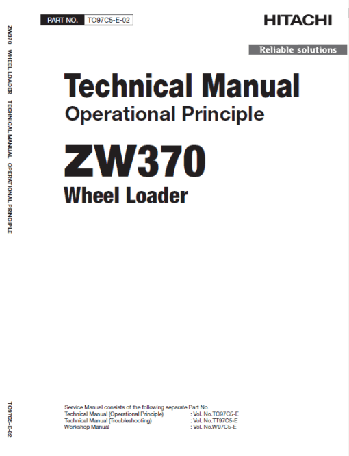 Hitachi ZW370, ZW370-G Wheel Loader Service Repair Manual - Image 4