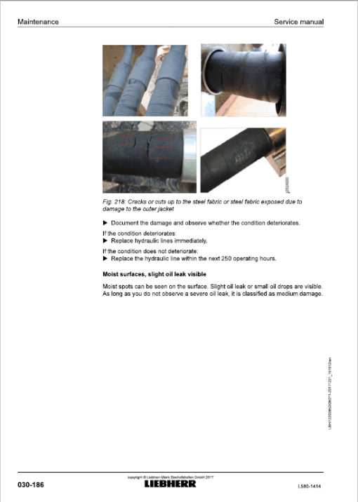 Liebherr L580 Type 1414 Wheel Loader Service Manual - Image 3