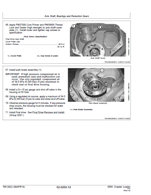 John Deere 605K Crawler Loader Technical Manual (SN. from E237629) - Image 3