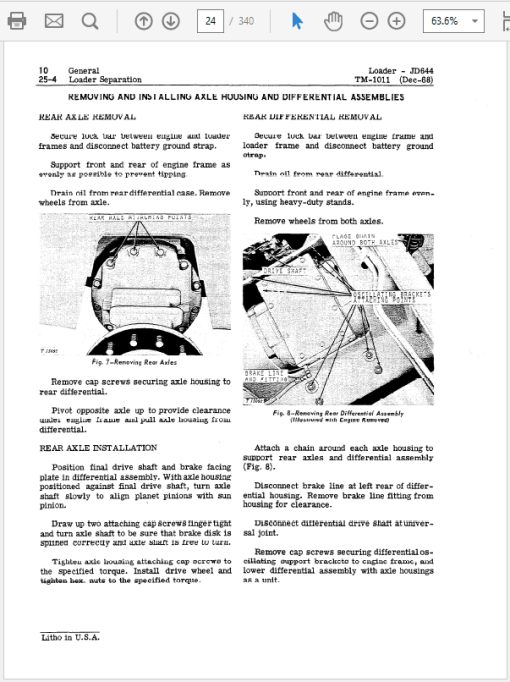 John Deere 644, 644A Loader Repair Technical Manual (TM1011) - Image 4